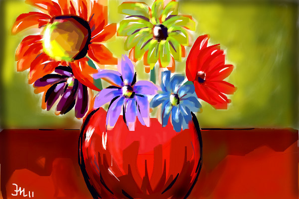 red-vase