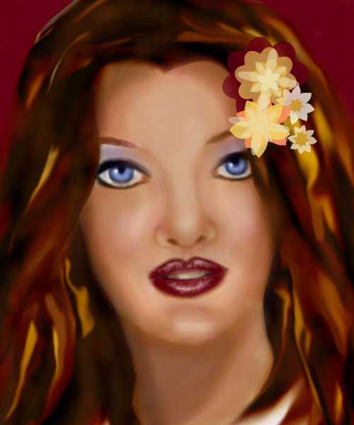 chica-con-flores