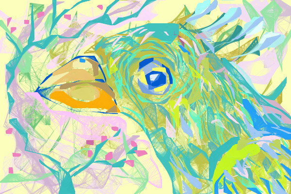 sketch-of-parakeet