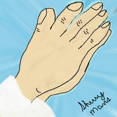 prayiung hands by sherrybaby