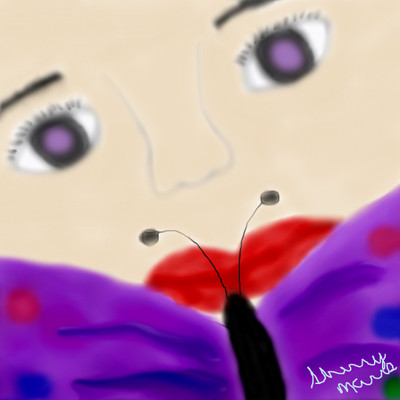 FACE...BUTTERFLY by sherrybaby