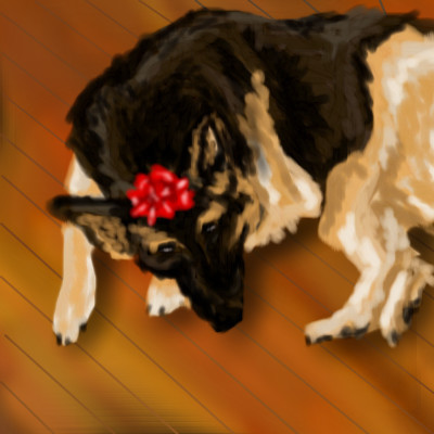 Sleeping Christmas Bear by nedeeb