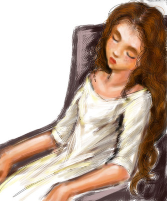 Princess Norei asleep by darkcla
