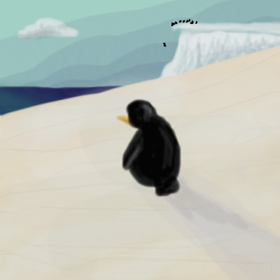 Lonely Penguin by nedeeb