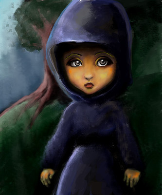 chica encapuchada by darkcla