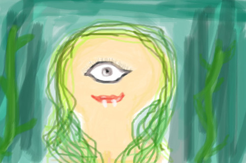 A wrong born mermaid whit a heart and a smile by gabux