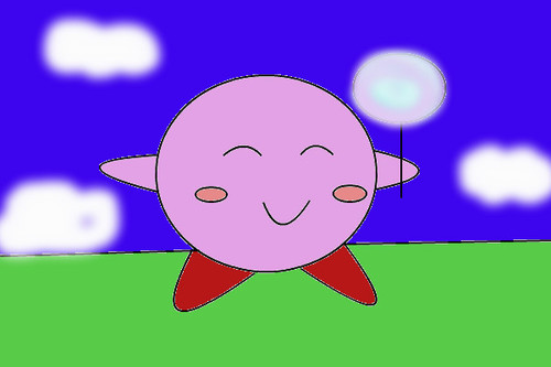 kirby and his lolipop by startears01