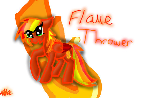 flame thrower by emmakamerer