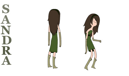 Sandra indress modelsheet by friendsofold