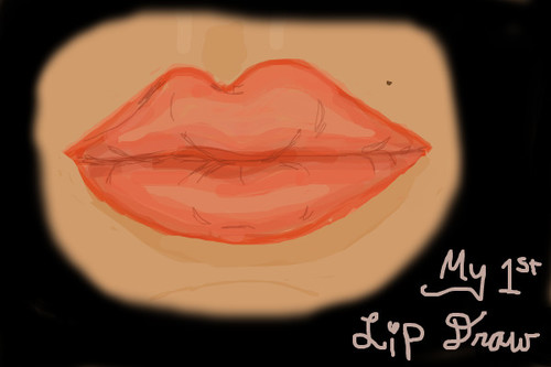 1st Online Lip Drawing by Celestialandstars