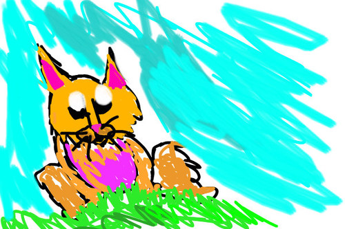 Cat on the hill by sara8903