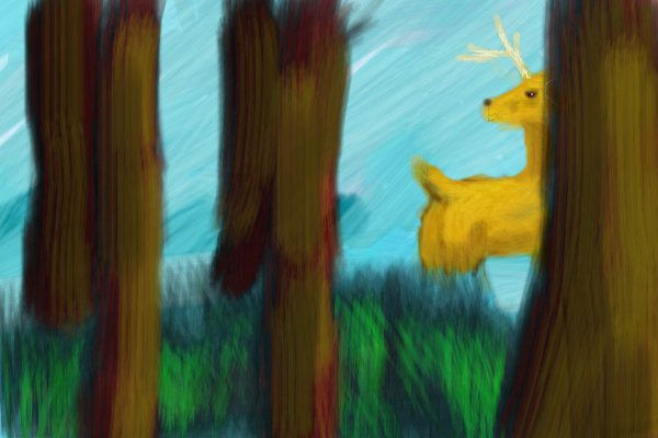 deer-in-the-woods