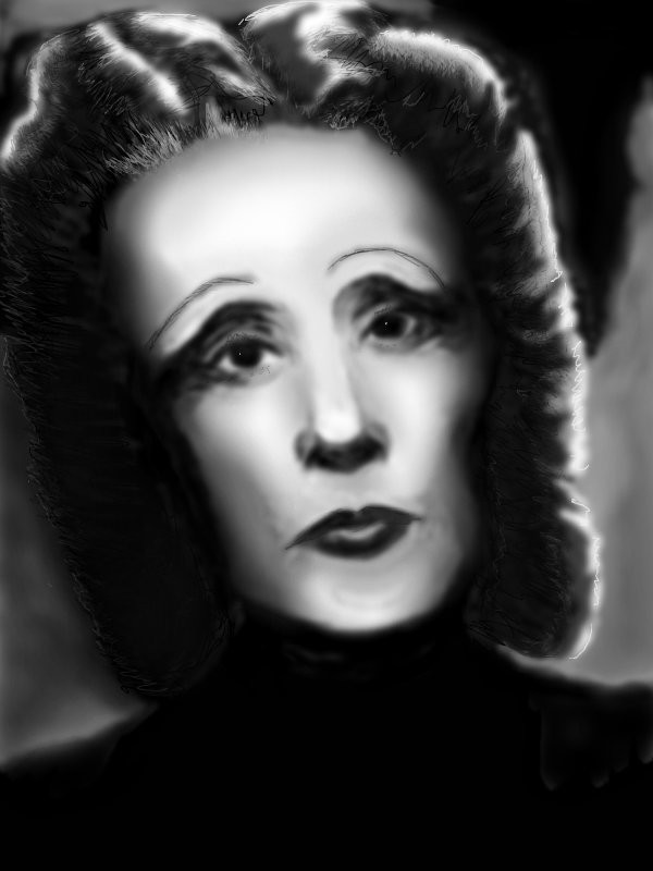 EDITH PIAF ← a black--white drawing by Wungu in group „Art ...