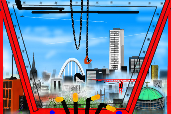 man-in-the-cranes-view