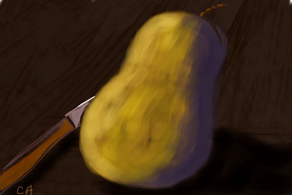 pear-and-knife