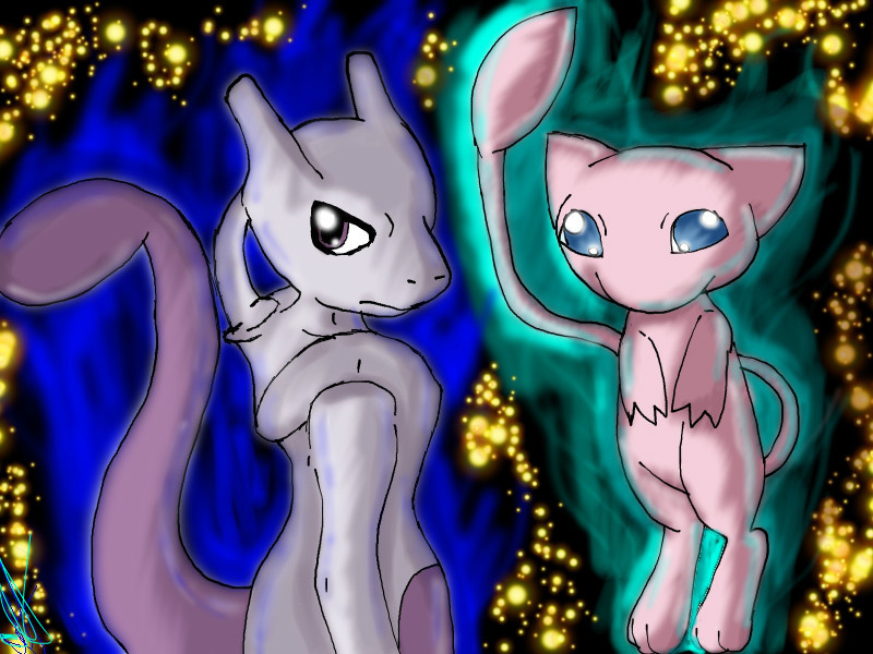 mew-and-mewtwo