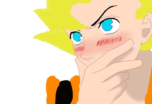 gogeta-blushing