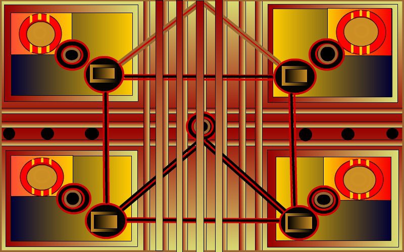 red-and-gold