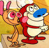 Rin and Stimpy are cartoons too D:
