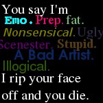 My icon, cause I'm a lameass.