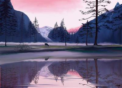 morning in the valley