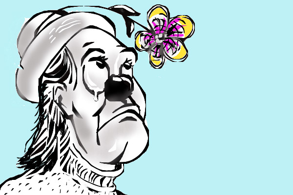 Clown and Flower ← a cartoons Speedpaint drawing by Kindre - Queeky